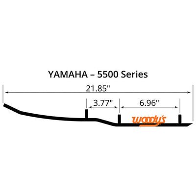 4" Carbide Trail III Flat-Top Wear Rods - EYV3-5500-1 - Korvel