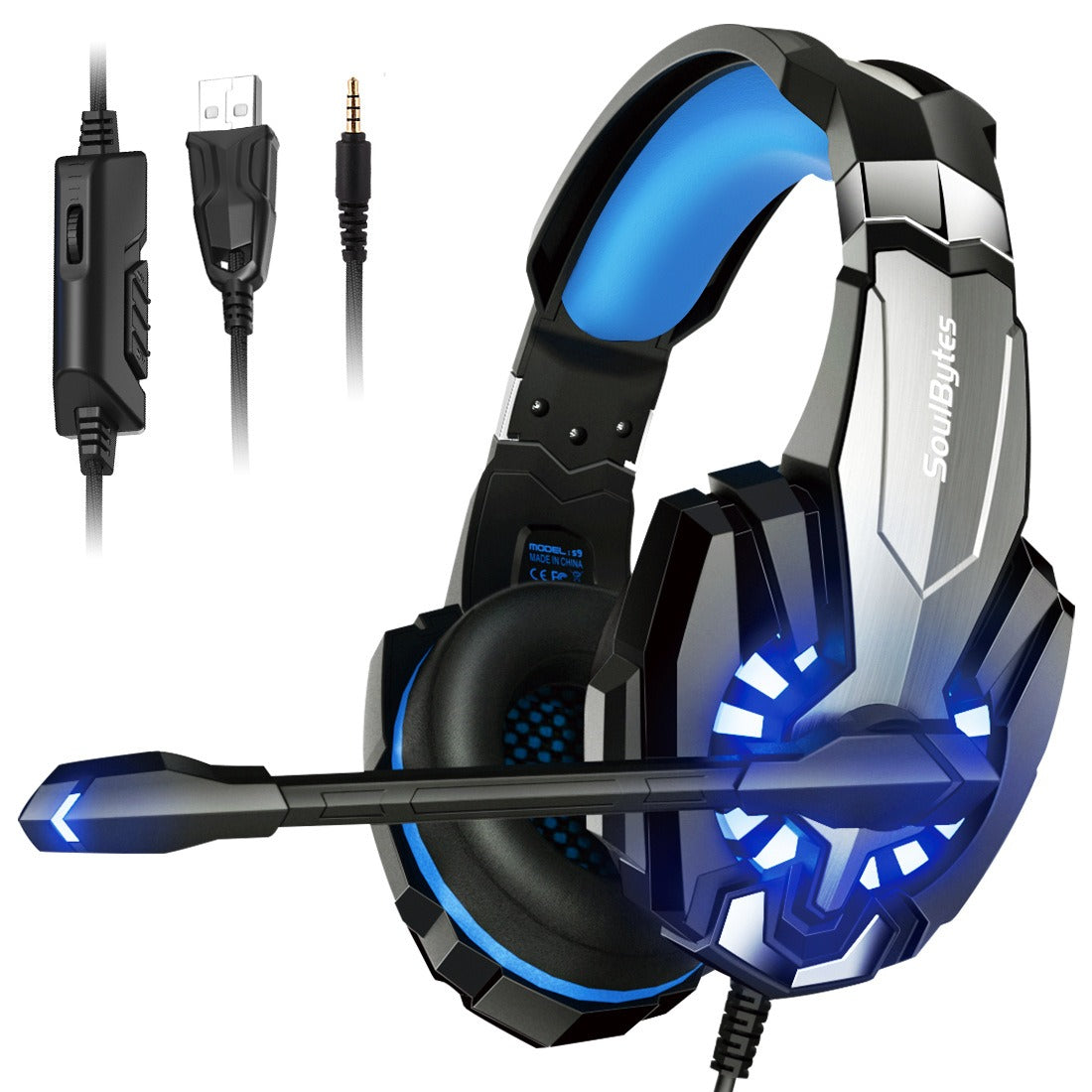 Auriculares de Juegos Esports S9 con Diseño Luminiscente