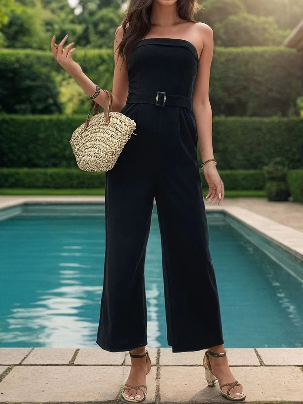 Tube Jumpsuit with Pockets - Korvel