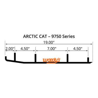 Extender Trail III Woody's Carbides for Arctic Cat Snowmobiles