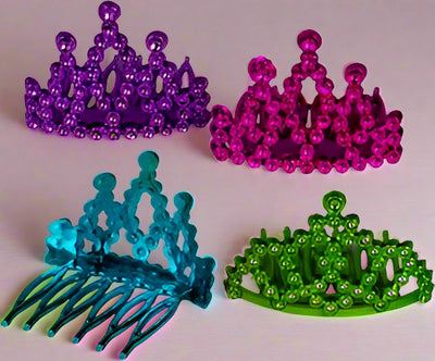 Tiara Minis - Assorted Colors, 1-1/2" - 24 Count