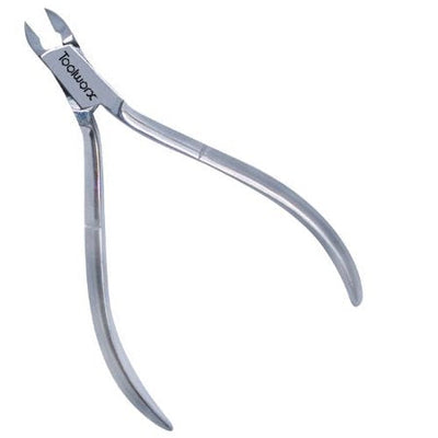 Toolworx Precision Cuticle Nipper with Hidden Spring, 0.5 Inch