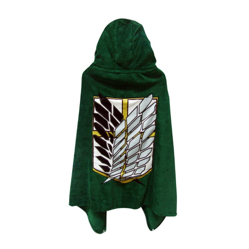 Wings of Liberty Survey Corps Attack on Titan Cape Blanket Otaku Shawl Blanket Anime Blanket Lunch Break Nap - Korvel