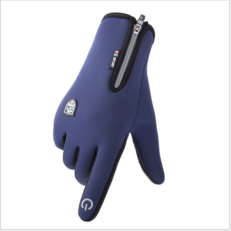 Winter Fleece Thermal Warm Outdoor Gloves Touchscreen Waterproof Cycling Bicycle Windproof Glo - Korvel