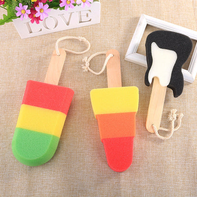Ice Cream-Shaped Multi-Functional Sponge Brush for Cleaning