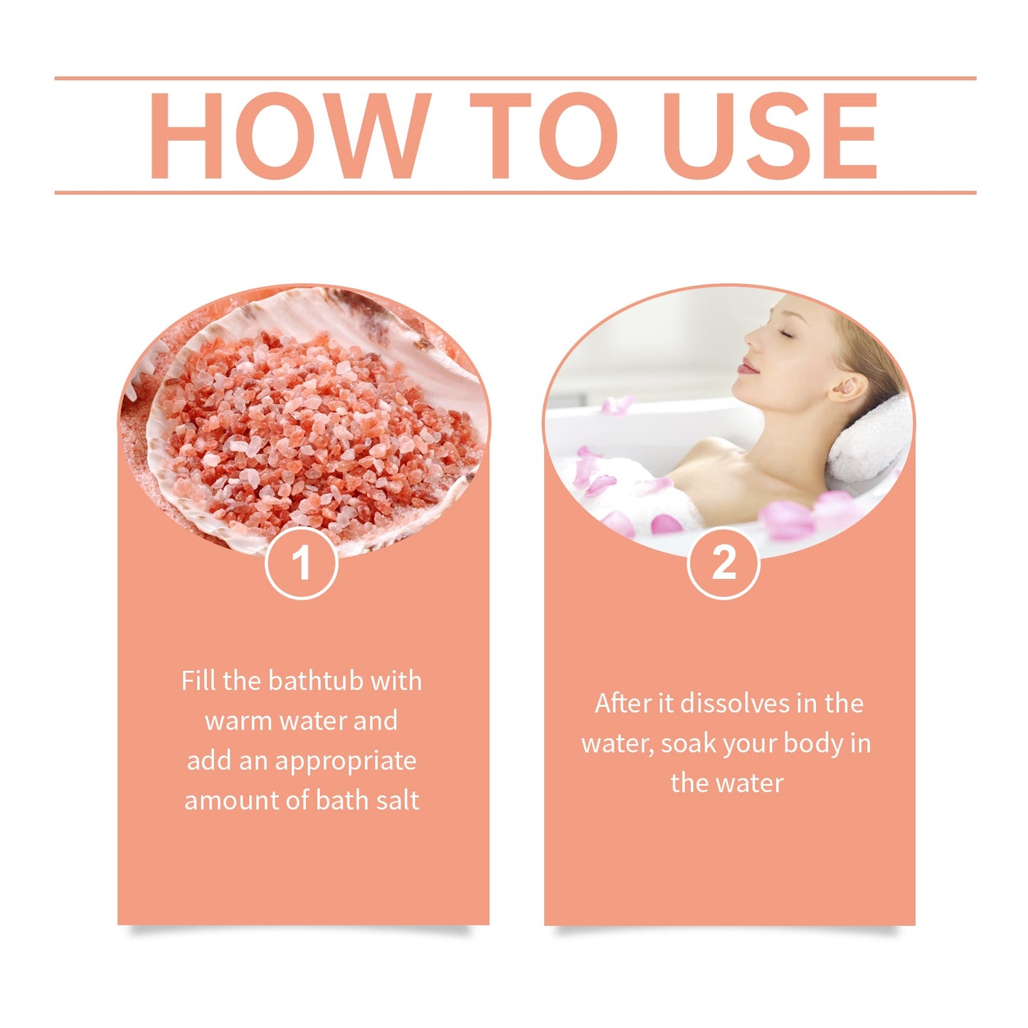 Rose Bath Mineral Salt, Bathe Skin, Clean Surface Scales, Moisturize Skin Care - Korvel