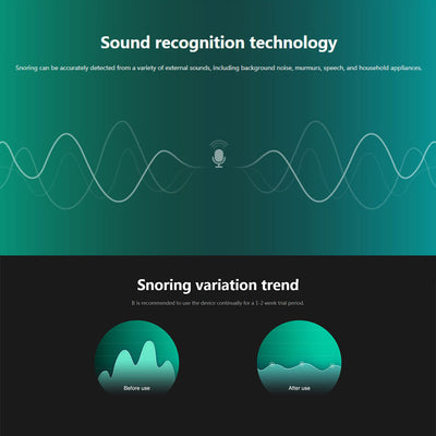 Smart Snore Stopper Biosensor anti snore Sleeping Aid with APP and sleep monitor sleep aid device CPAP replacer Stop Snoring - Korvel