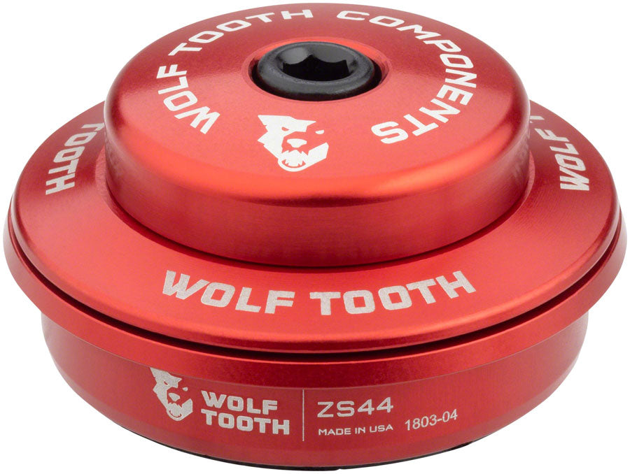 Wolf Tooth Performance Headset - ZS44/28.6 Superior 6mm Apilamiento Rojo