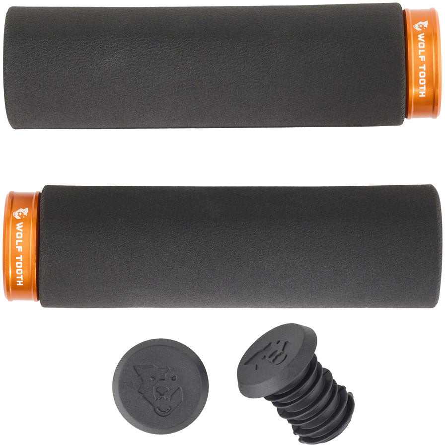 Empuñaduras Wolf Tooth Fat Paw Lock-on - Negro/Naranja
