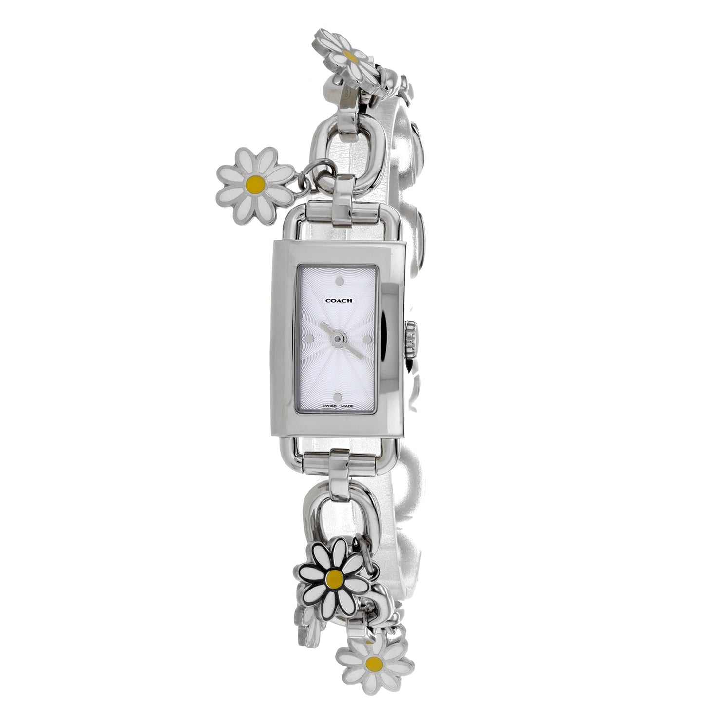 Coach Women's Silver Stainless Steel White Dial Watch