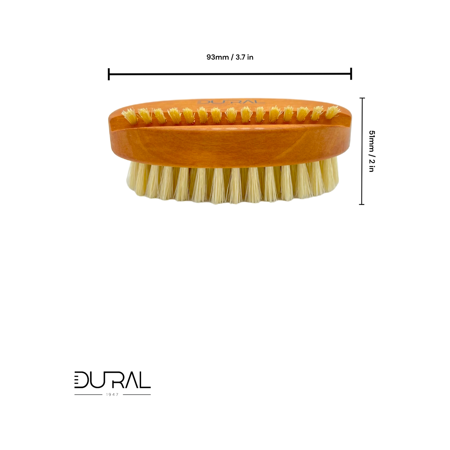 Dural Pear Wood Hand & Nail Brush with Natural Bristles