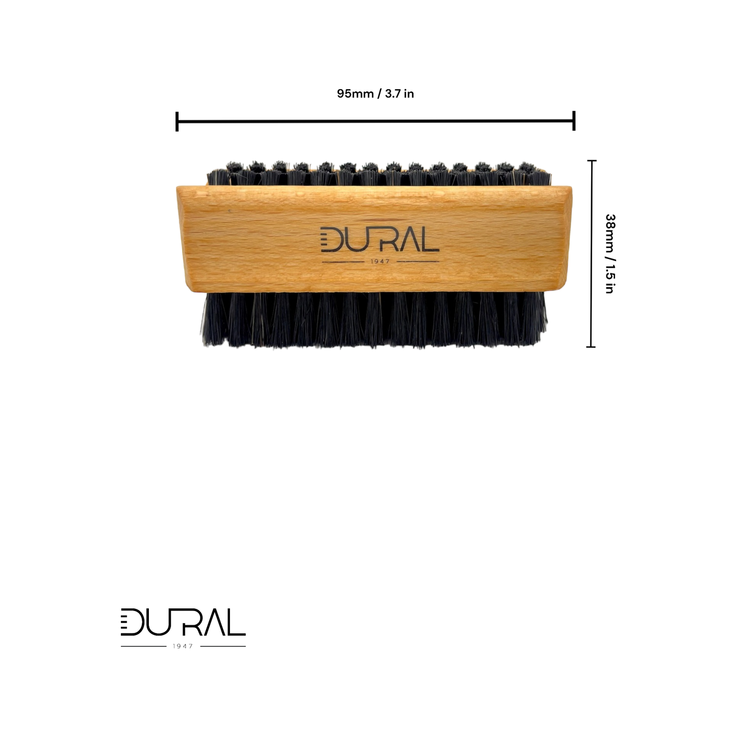 Cepillo de Mano y Uñas de Madera de Haya Dural con Cerda Natural