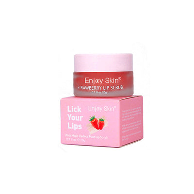 New updatse strawberry Lip Scrub Vegan Exfoliating Envase Para Sugar Pink Lip Scrub - Korvel