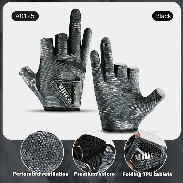 Guantes de Pesca de Lure de 3 Dedos Premium para Comodidad y Control