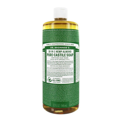Dr. Bronner's Organic Pure Castile Liquid Soap - Almond 32 fl oz