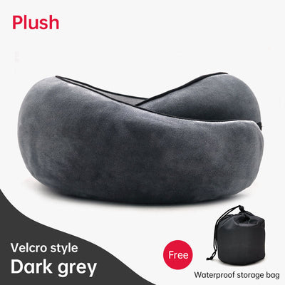 Memory Foam Neck Travel Pillow: Soft, 360° Head Support, for Home, Plane & Car - Korvel