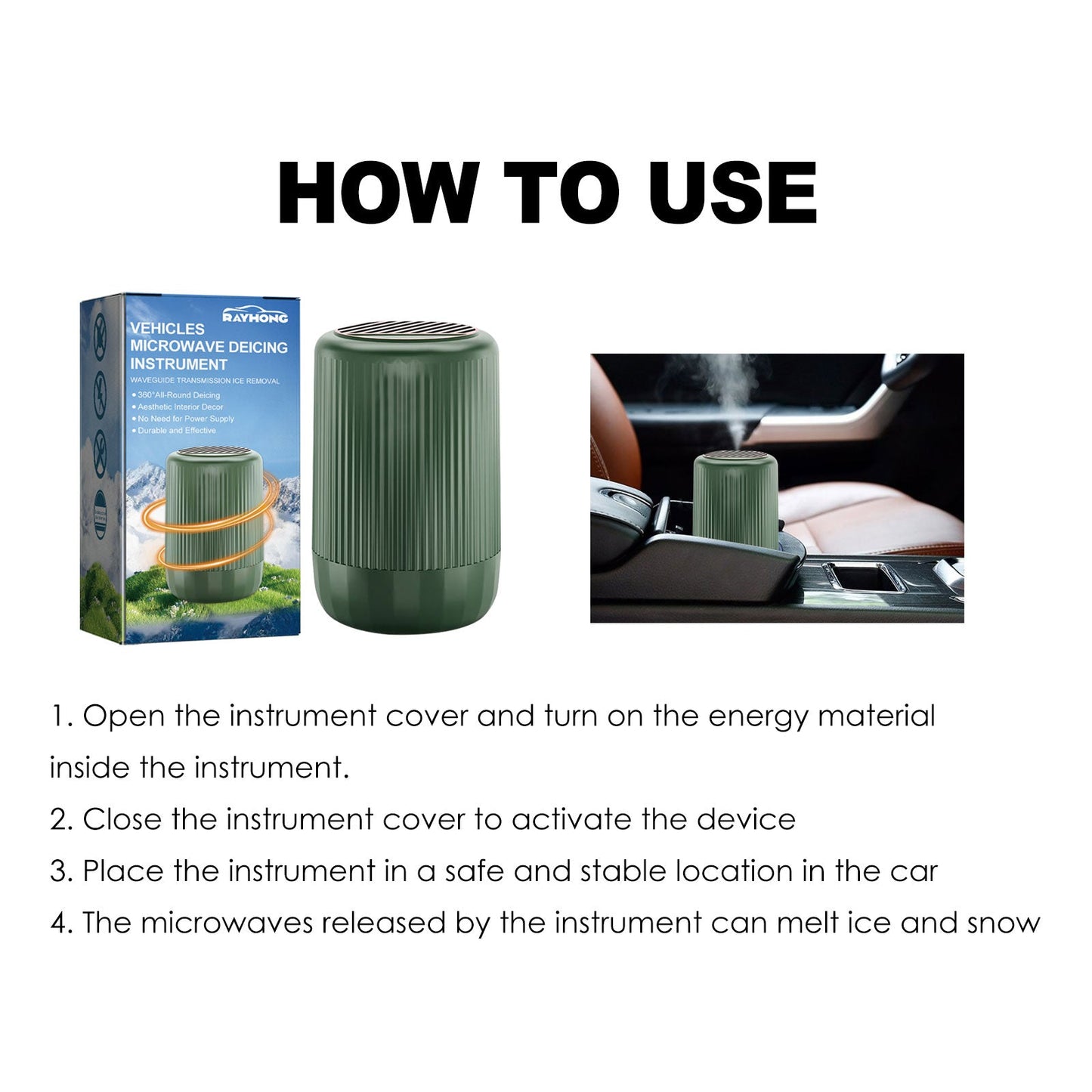 Defrosting Device For Car Front Windscreen Defrosting And Defogging Portable Heating Heater For Cars - Korvel