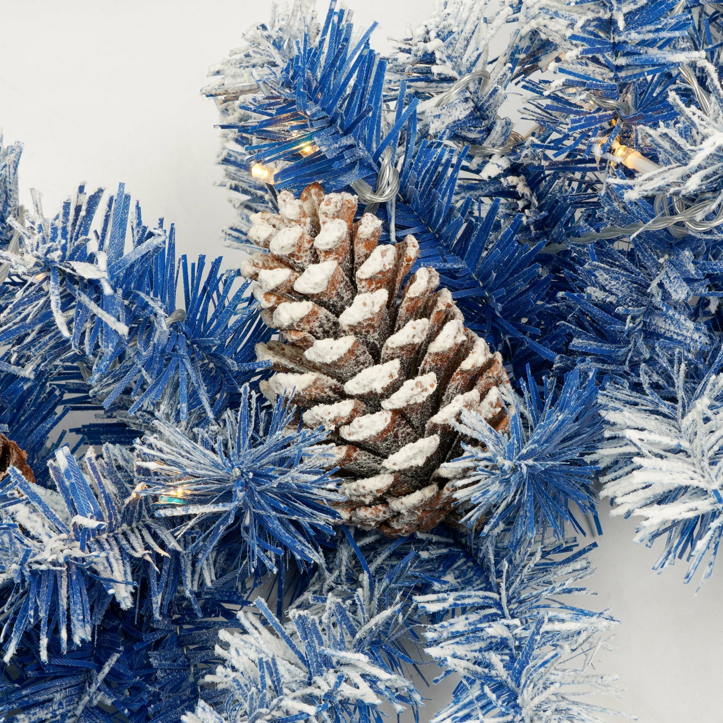 Set of 4 Premium Artificial Christmas Trees with LED Lights