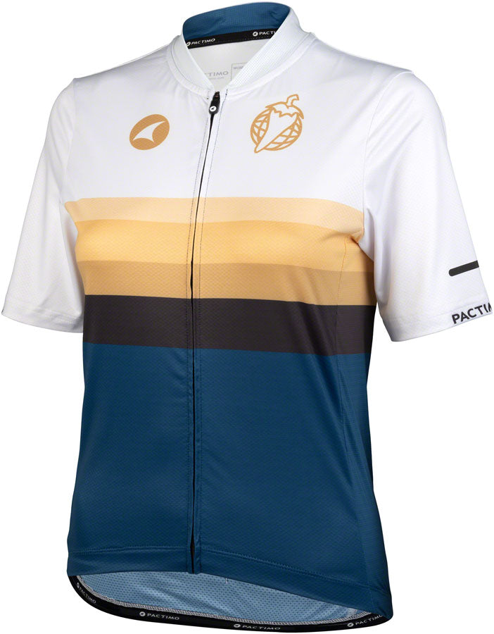 Maillot Salsa Latitude Femme - Rayures Blanc Bleu Marine Noir Grande