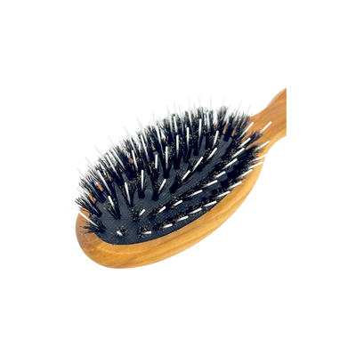 Dural Olive Wood Paddle Hairbrush with Boar Bristles
