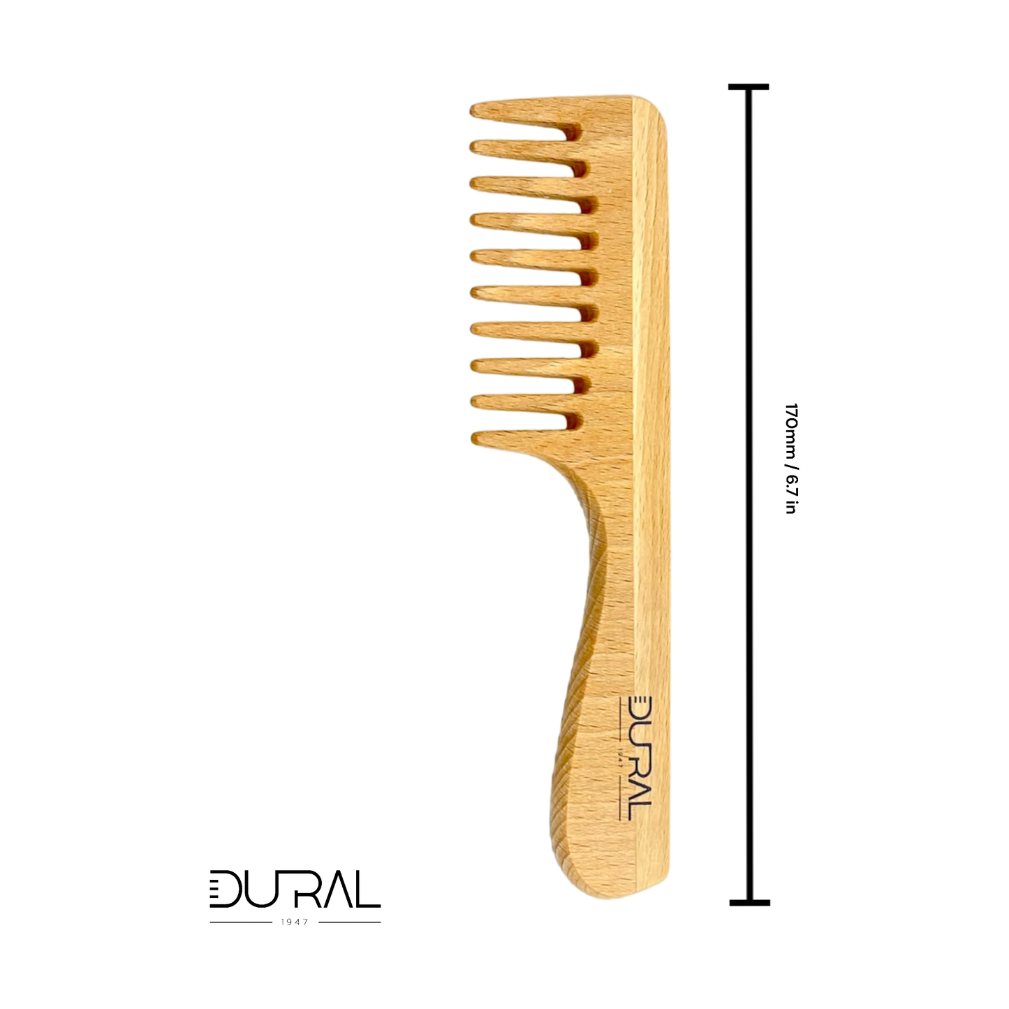 Peine de Agarre de Madera de Haya Dural