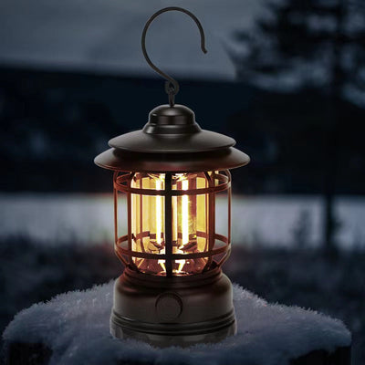 Retro Portable Camping Lamp with Stepless Dimming