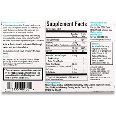 Viviscal Professional Advanced Hair Health Tablets - 180 Count