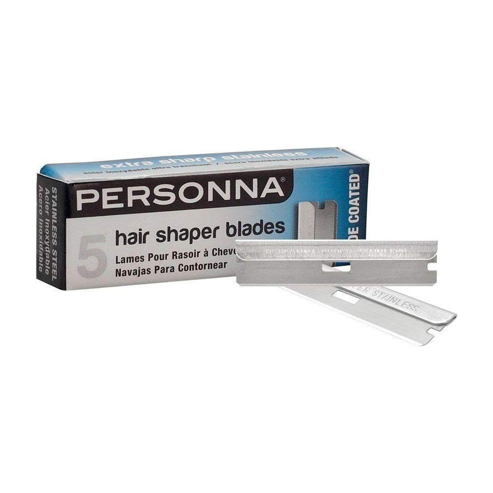 Cuchillas para Modelar Cabello Personna - Acero Inoxidable Premium, Paquete de 5