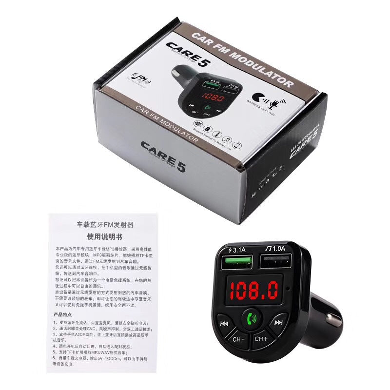Premium Bluetooth FM Transmitter for Car Audio