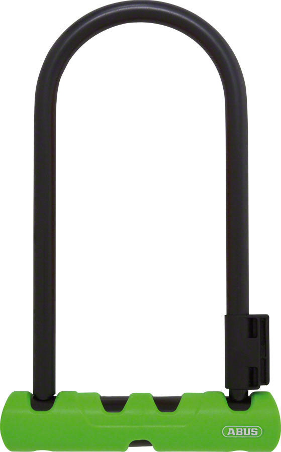 Candado U Abus Ultra 410 - Con llave Negro/Verde 3.9 x 9"