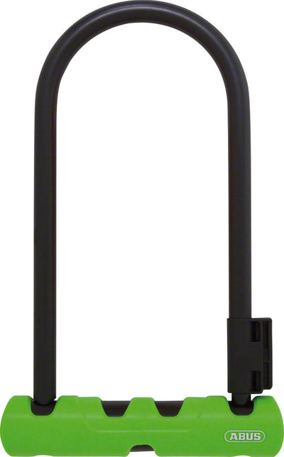 Abus Ultra 410 U-Lock - Keyed Black/Green 3.9 x 9"