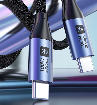 Data cable 100W mobile phone computer fast charging hard drive high-speed transmission 4k screen mirroring - Korvel