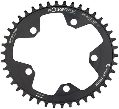 Plato de cadena elíptico Wolf Tooth 42t - Diseño Drop-Stop BCD 110