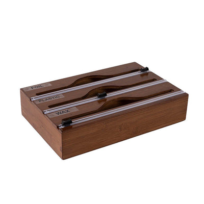 Premium Bamboo and Wood Cling Film Cutter