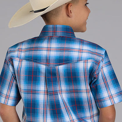 Roper Boys' Stylish Picnic Plaid Shirt - Korvel