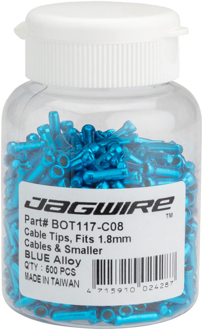 Crimpadores de extremo de cable azul Jagwire de 1.8 mm - Paquete de 500