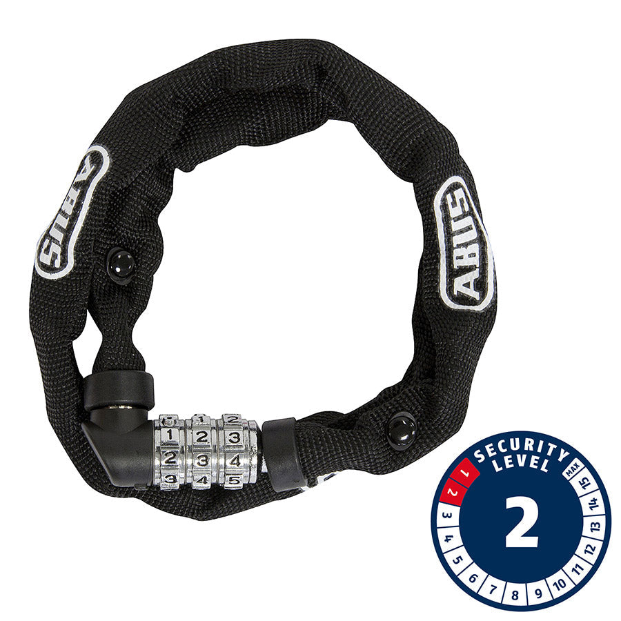 Candado de cadena Web Abus 1200 Combo 4mm 110cm - Negro