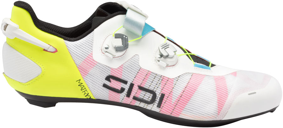 Chaussures de route SIDI Wire 3 - Homme Blanc/Jaune Fluo 42.5