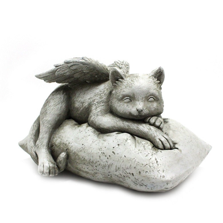 Angel cat and dog ornaments resin pet tombstone commemorative stone garden animal statue - Korvel