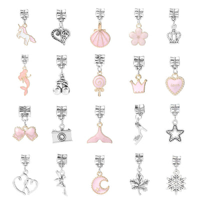 Cartoon Pink Set DIY Handmade Jewelry Children's Bracelet Women's Exquisite Gift Box Gift Bracelet - Korvel
