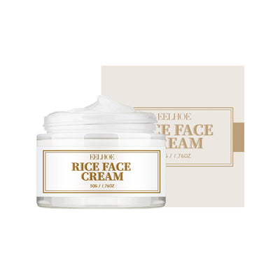 Rice Cream Deeply Hydrates And Restores Skin Barrier, Lighens Spots, Brighens And Even Skin Tone - Korvel