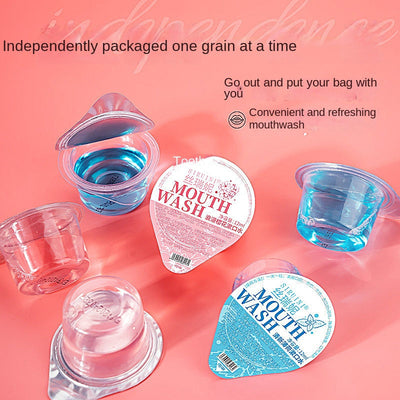 Portable Oral Care Solution in Jelly Cups - Disposable Independent Packaging for Travel and Accommodation - Korvel