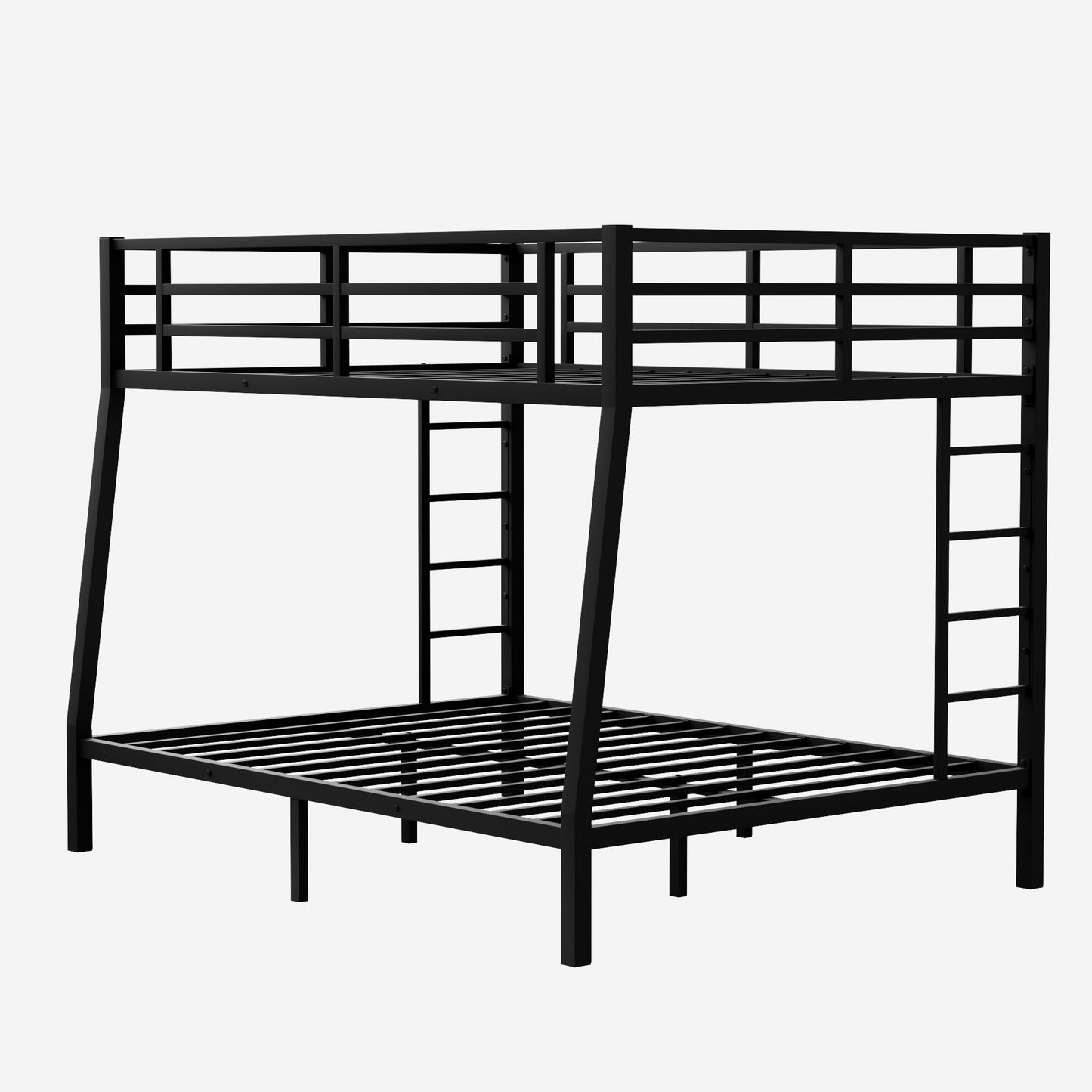 Metal Full XL over Queen Bunk Bed - Space-Saving Design