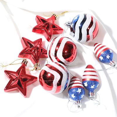 Independence Day Christmas Ball Decoration Set