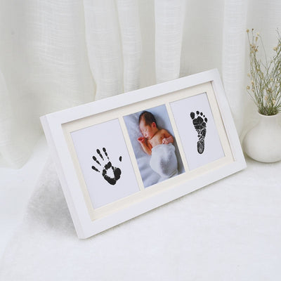 Ink Hand Foot Print Photo Frame Baby DIY Handprint Footprint Picture Frame Newborn Memorial Growing Souvenir Items Paw Print Pad - Korvel