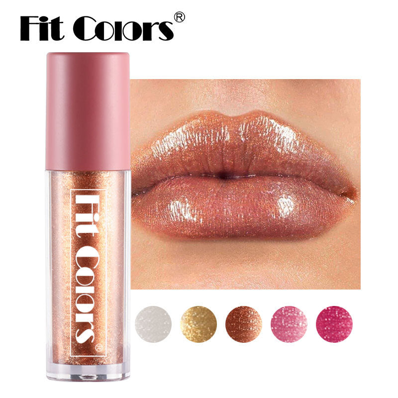 Fit Colors Pearlescent Lip Gloss Matte Non-Stick Cup Mermaid Sparkling Lip Gloss - Korvel