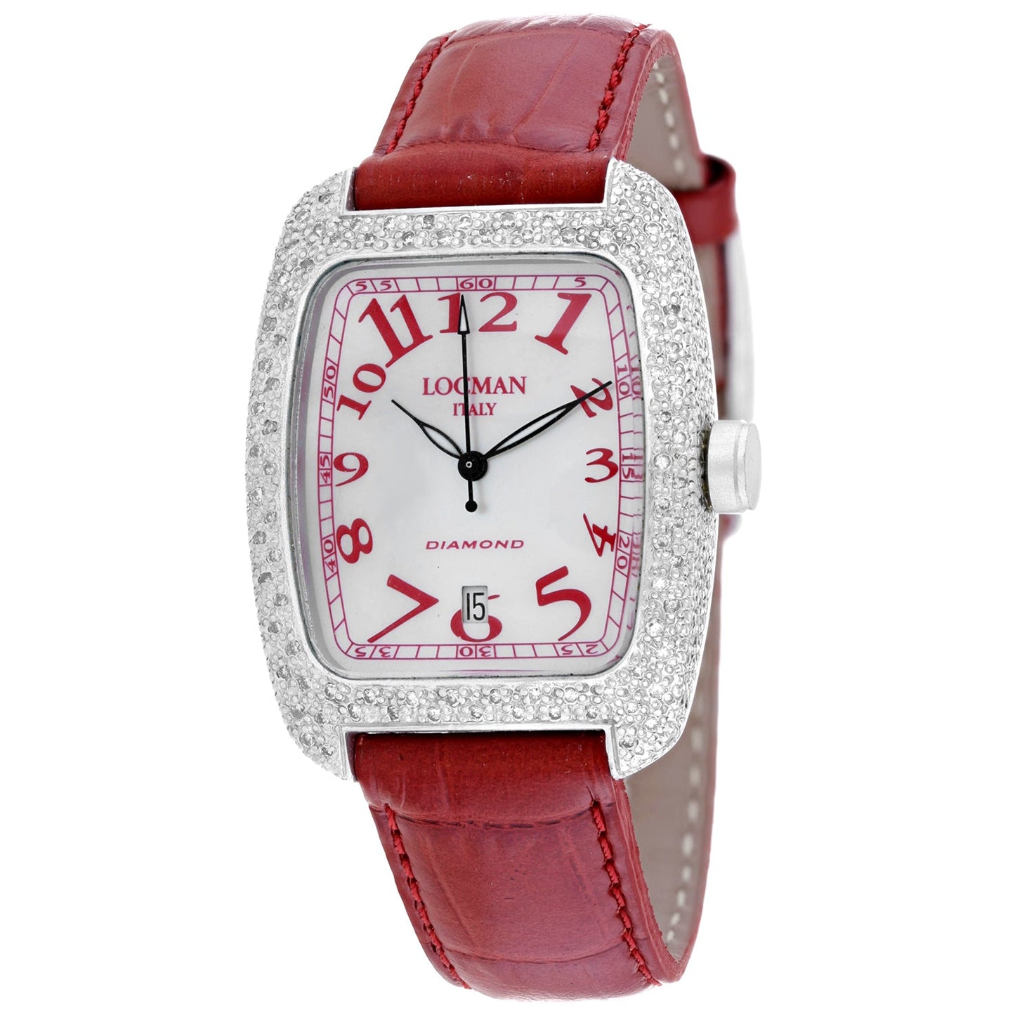 Locman Women's Diamond Watch with Mother of Pearl Dial