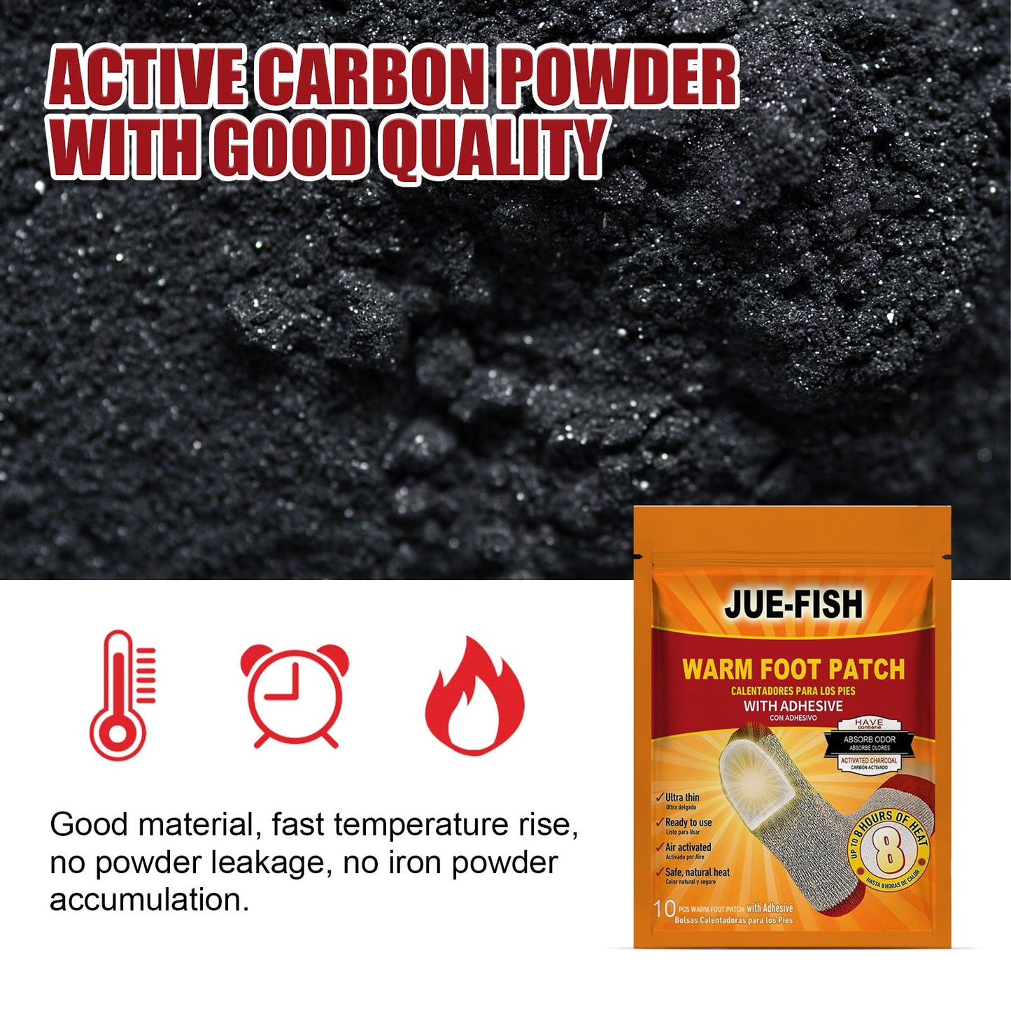 Foot Warm Patch, Warm Portable Disposable Heat And Cold Warm Foot Patch - Korvel