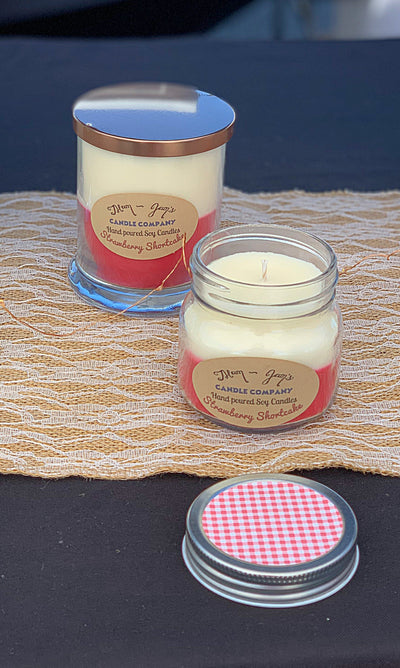 Strawberry Shortcake Soy Candle – Sweet & Fruity Dessert Scent | Mam Jam’s - Korvel