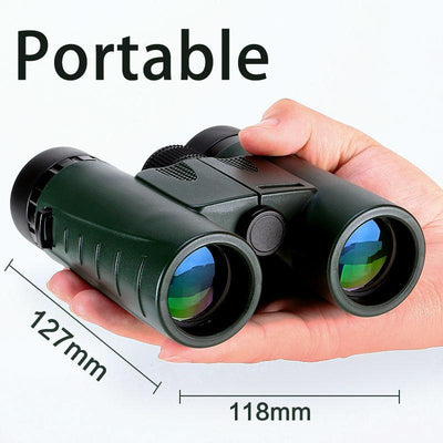 Military HD Compact Binoculars 8x32 Optics Telescope Zoom Powerful Vision Objective Lens Army Green for Hunting Sport USCAMEL - Korvel